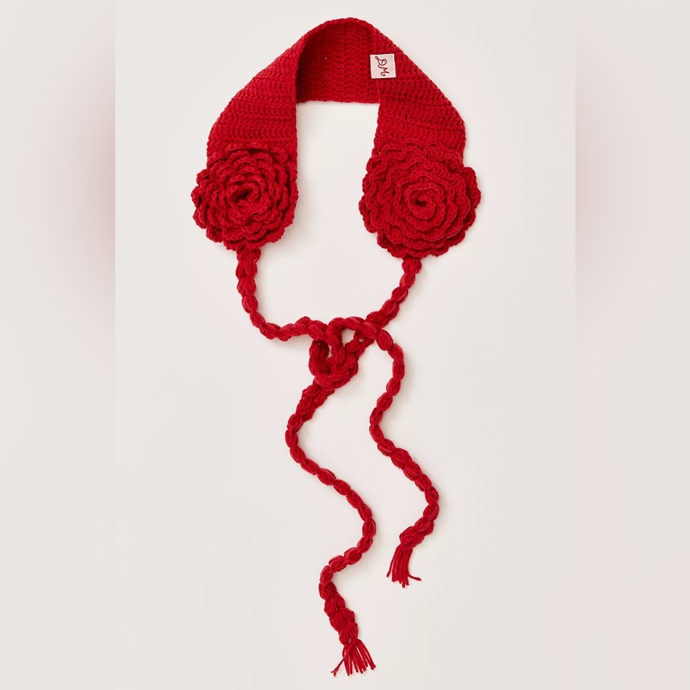 Damson Madder Crochet Earmuffs